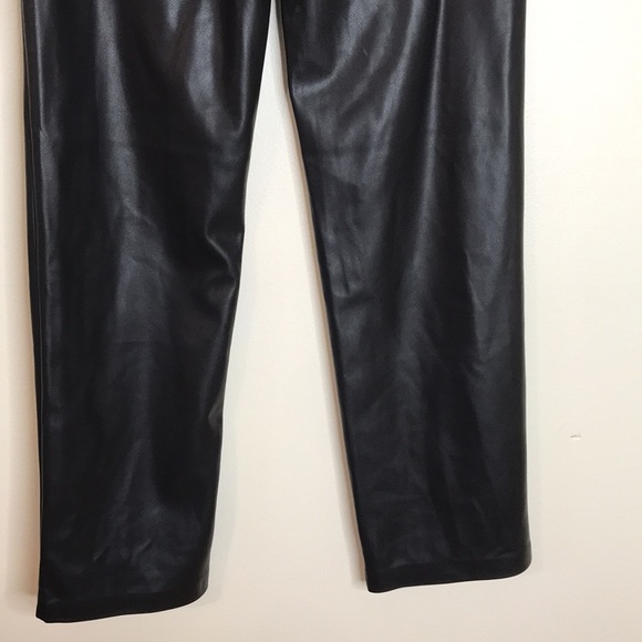 Fashion nova black faux leather pants size medium - Picture 9 of 12